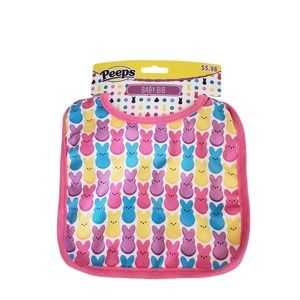 Peeps Pink Easter Baby Bib New w Tag